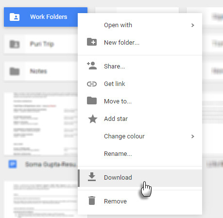 Google Drive Klasörünü İndirin