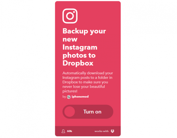 Ultimate IFTTT Kılavuzu: Bir Profesyonel Gibi Web'in En Güçlü Aracını Kullanın 1IFTTT InstagramToDropbox