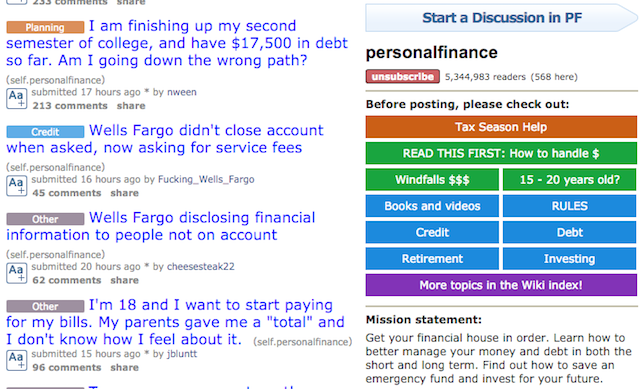 Best-mali-ipuçları-her-gün web siteleri-reddit-r-personalfinance