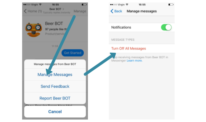 messenger block sponsorlu mesajlar