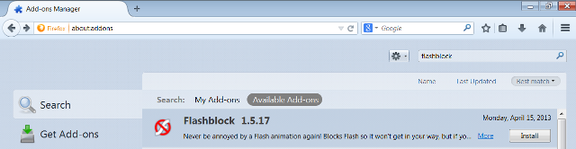 FlashBlock-ateş-eklenti