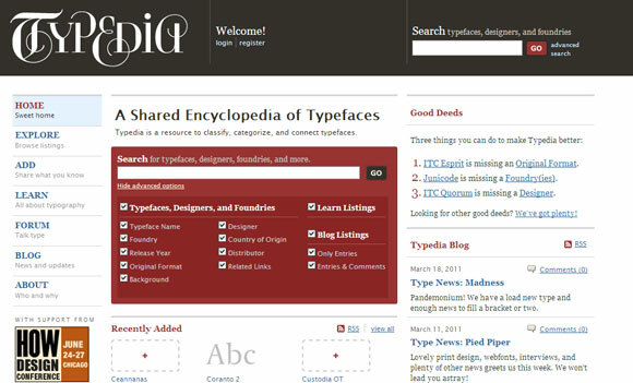 tipografi web uygulaması
