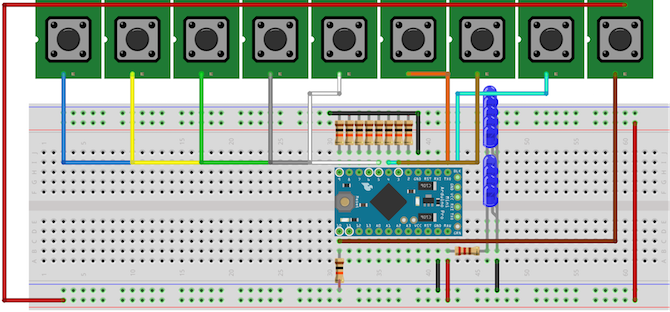 Arduino Kısayol Breadboard