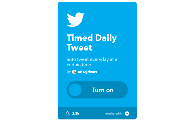 Ultimate IFTTT Kılavuzu: Pro 9IFTTT gibi Web'in En Güçlü Aracını Kullanın TimedDailyTweet