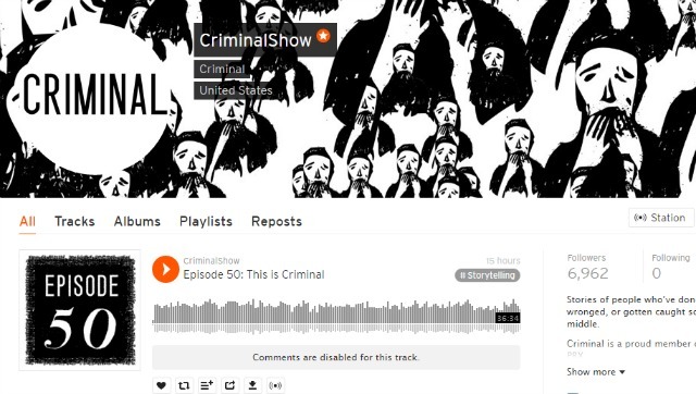 SoundCloud'da Criminal Podcast
