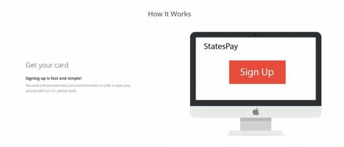 StatesPay kartı Ekran Görüntüsü