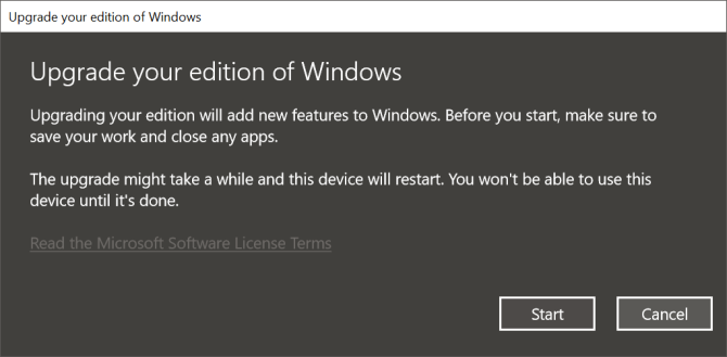 Windows 10 Edition'ı Pro sürümüne yükseltin