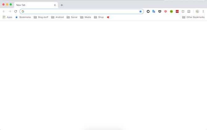 Boş Yeni Sekme Sayfası Chrome
