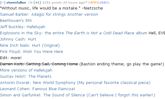 Bana bir şey çizin, ilk müzikal zamanlayıcı, haftanın alt dizisi ve daha fazlası [Reddit'in En İyisi] firstmusic