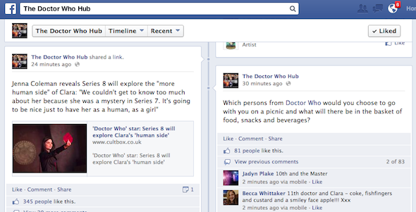 İnsanlar Facebook Sayfalarını Neden Seviyor? Sevdiklerinizi Çok Sevindirin [Haftalık Facebook İpuçları] Facebook Sayfası Dr Who