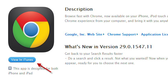 Chrome'u iTunes Masaüstü Uygulamasında iTunes Store Bağlantılarını Açmaya Zorlama chrome itunes