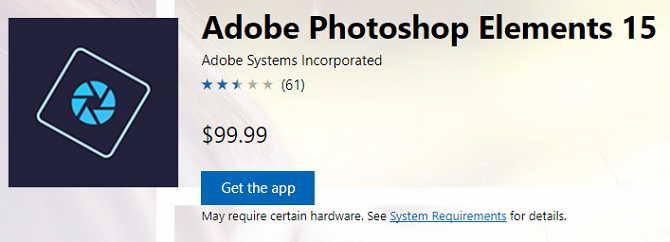 adobe photoshop öğeleri windows mağaza uygulamaları
