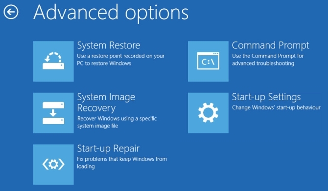 Windows 10 gelişmiş başlangıç ​​ayarları