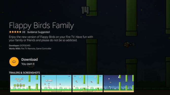 Amazon Fire TV Stick Nasıl Kullanılır: Flappy Birds Family ve diğer oyunları indirme ve oynama