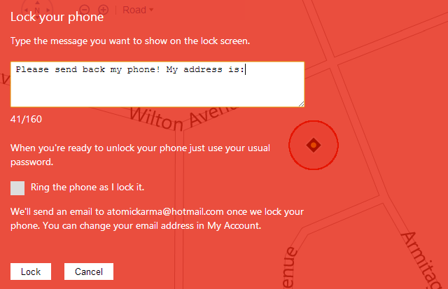 Muo-WP8-findmyphone-lock