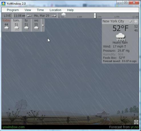 YoWIndow - Sanal Hava Durumu Ekranına Sahip Gerçekten Harika Bir Hava Durumu Uygulaması yowindow5