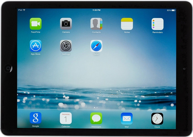 apple ipad hava retina ekran