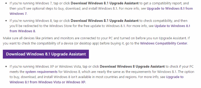 Muo-windows-W10 yükseltme asistanı