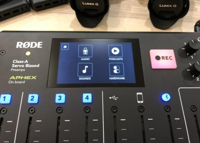 Rodecaster Pro Seçenekler Menüsü