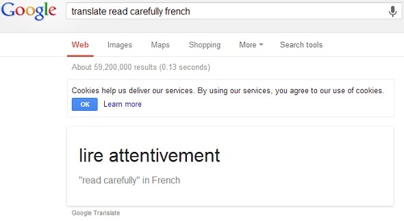 Her Zaman Kullanışlı Tutmak için 8 Google Arama İpuçları google translate french