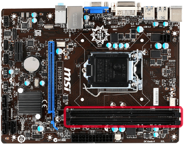 msi anakart genel bakış ram