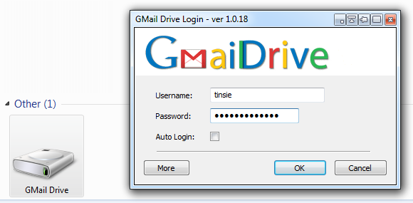 gmail sürücü windows 7