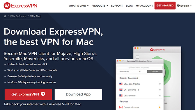 Mac için Express VPN'i indirin