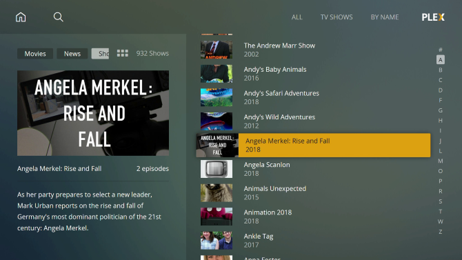 Plex'te TV listelerini görüntüleyin 