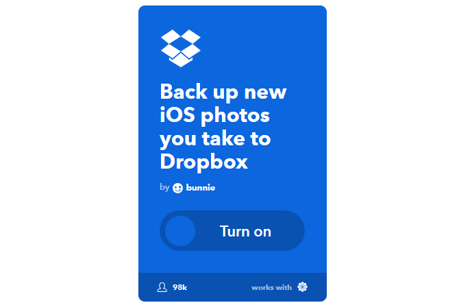 Ultimate IFTTT Kılavuzu: Pro 48IFTTT gibi Web'in En Güçlü Aracını Kullanın iOSPhotosToDropbox