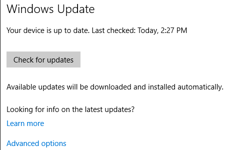 Windows 10 Windows Update Güncellemeleri Kontrol Et