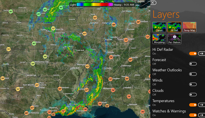 myradar windows uygulaması