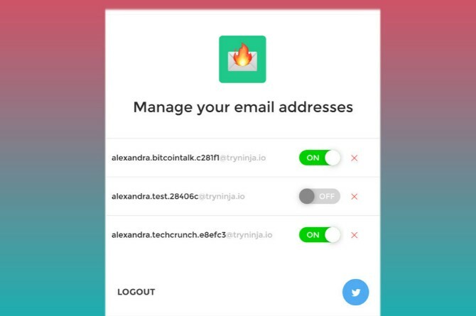 burnermail, ücretsiz tek kullanımlık e-posta adreslerini yönetmenin en kolay uzantısıdır
