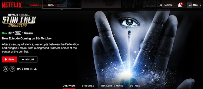 star trek discovery cbs tüm erişim netflix