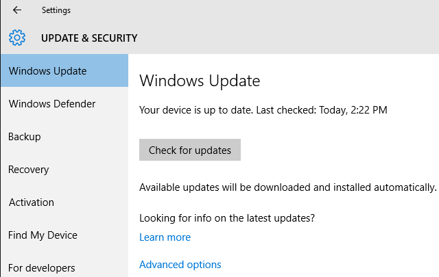 Windows 10 Sonbahar Güncellemesi