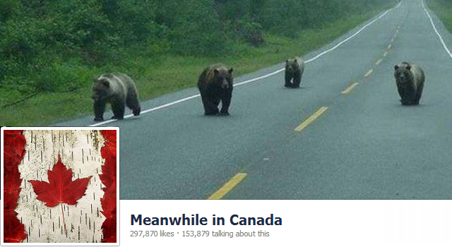 Bu arada Kanada'da Facebook Sayfası