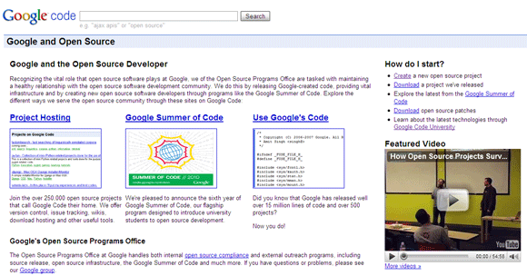 Açık Kaynak Yazılım Üzerindeki Buzz'ı Görmeniz Gereken 8 Web Sitesi GoogleCode