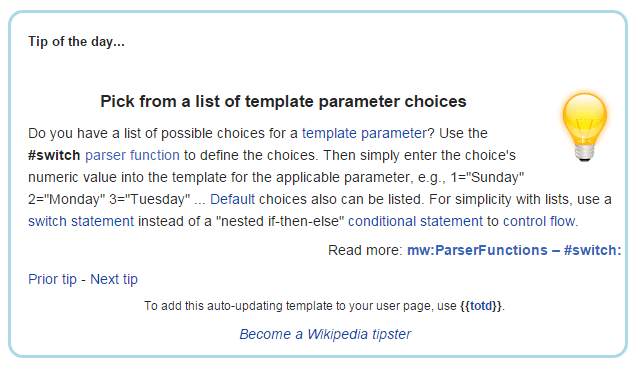 Günün Wikipedia İpucu