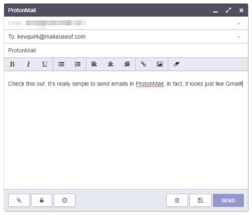 ProtonMail Send Email Görüntüle Görüntüle