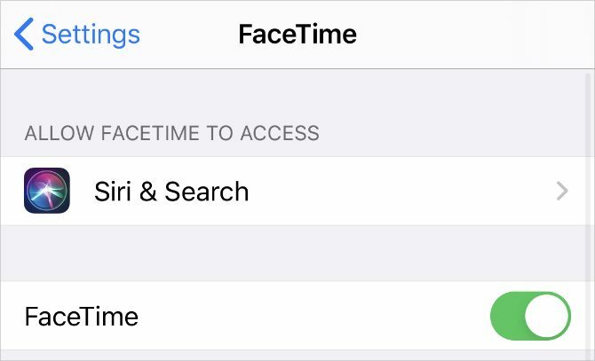 İPhone'da FaceTime ayarları