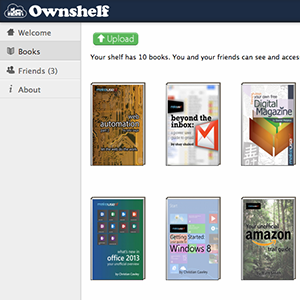 Ownshelf ownshelf simgesini kullanarak Ücretsiz Kitapları Arkadaşlarınızla Kolayca Paylaşın