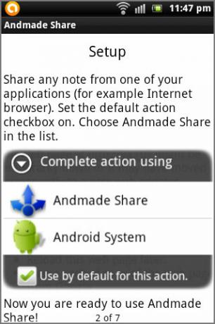 Andmade Share, Paylaşma şeklinizi geliştirir ve size birden fazla paylaşım seçeneği sunar [Android 2.1+] Andmade01