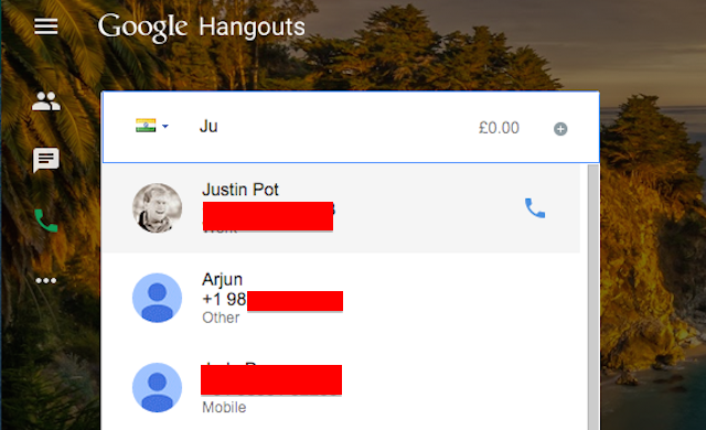 Hangouts-sesli aramalar