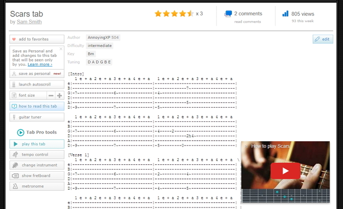 siteler en iyi ücretsiz gitar ve bas sekmeleri