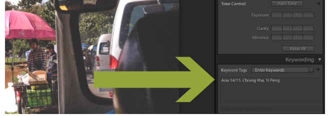Lightroom'da Anahtar Kelimeler