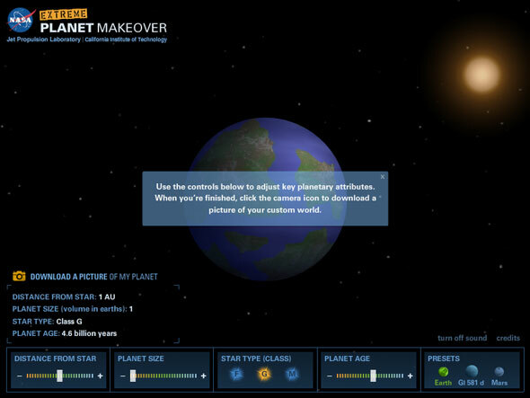 nasa planetquest zaman çizelgesi