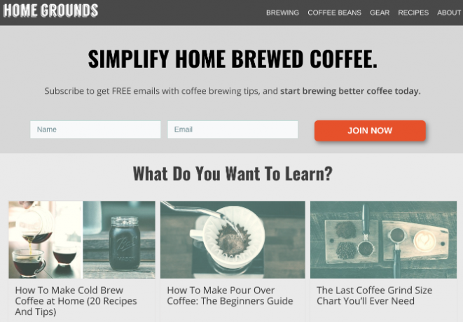Home Grounds, evde profesyonel düzeyde kahve yapmak için basit kılavuzlara sahiptir