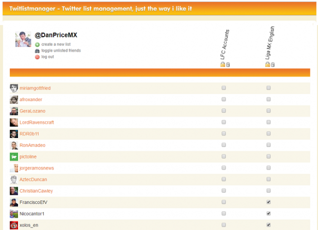 Twitter araçları: TwitList Yöneticisi