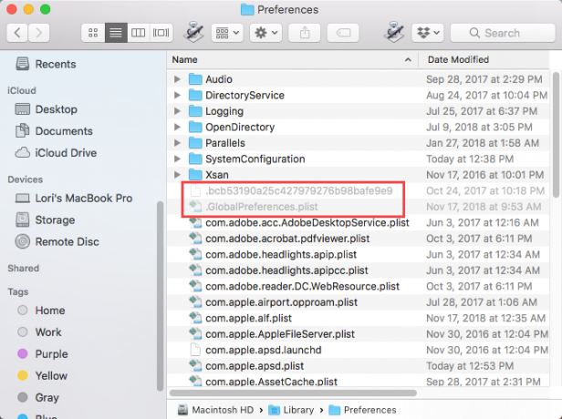 Gizli dosyaları her zaman Mac'te Finder'da göster