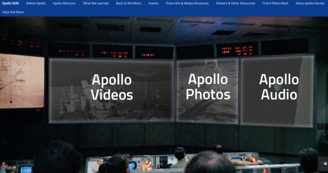 NASA'nın Apollo 50. yıldönümü sitesi, ilk aya iniş resmi fotoğraf, video ve ses içeriyor