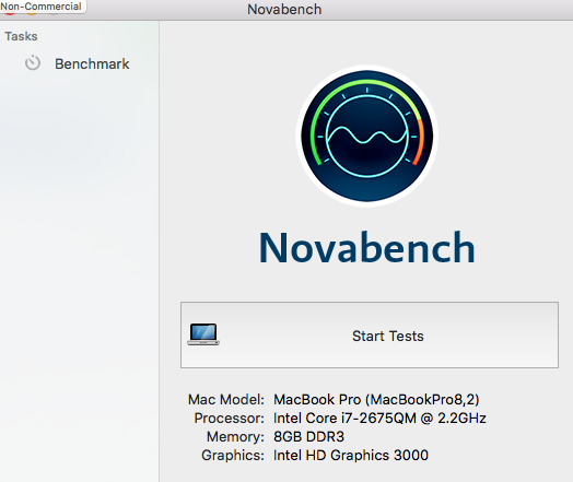 Novabench Benchmark Test Mac'i